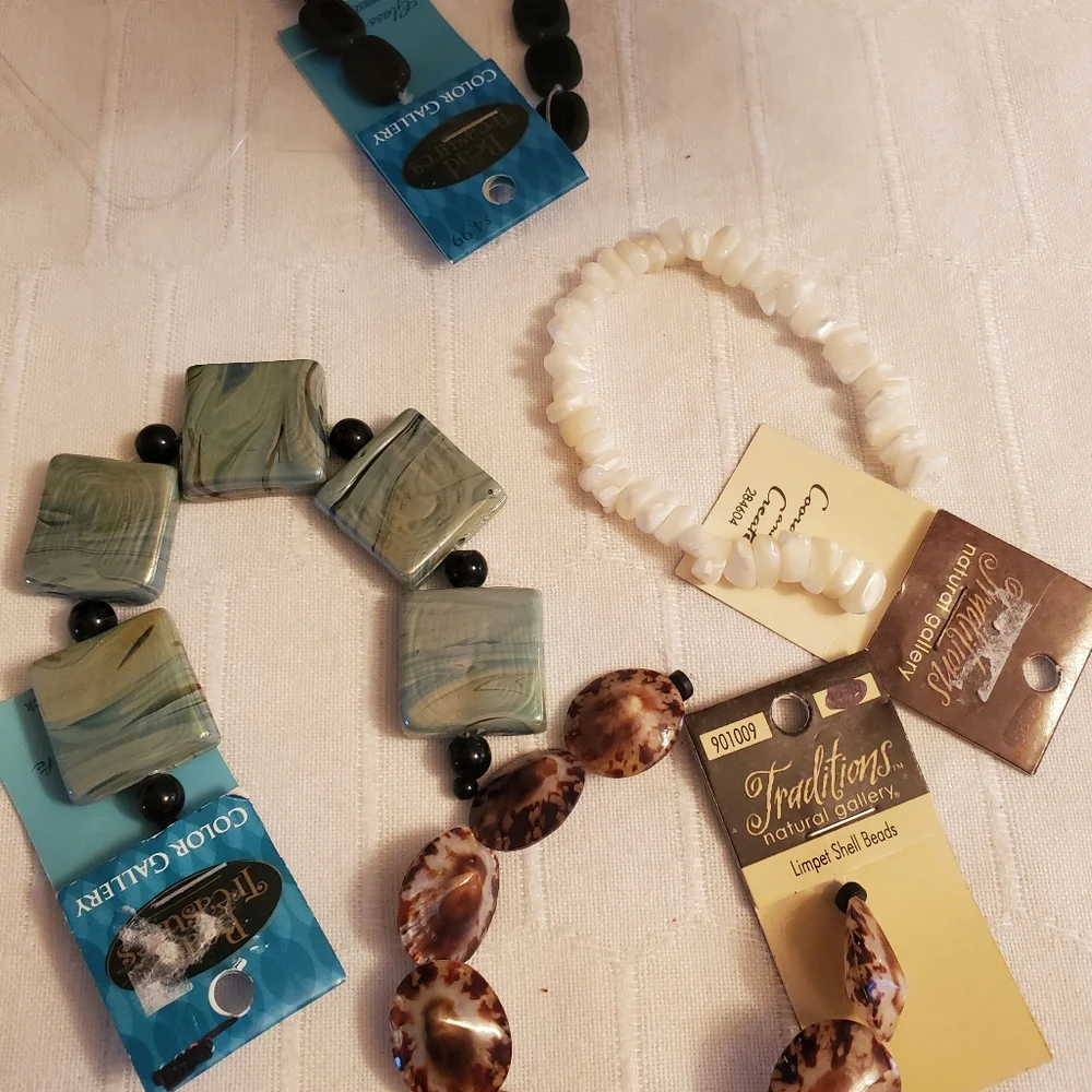 Four Strands Of Braclet Gems. Hobby Lobby